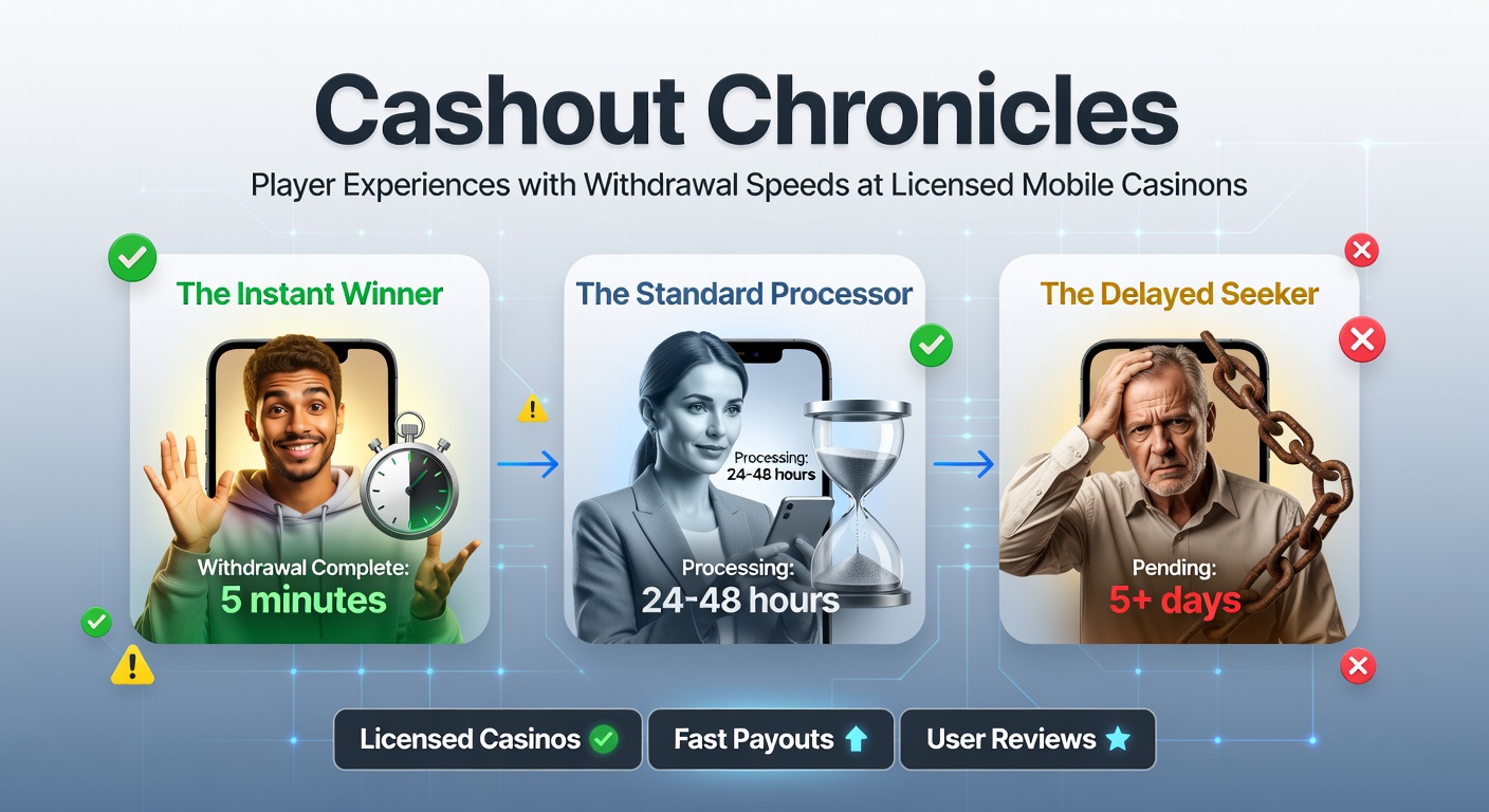 Smartphone mit Casino-App und Auszahlungsbestätigung auf dem Bildschirm, das schnelle Transaktionen symbolisiert