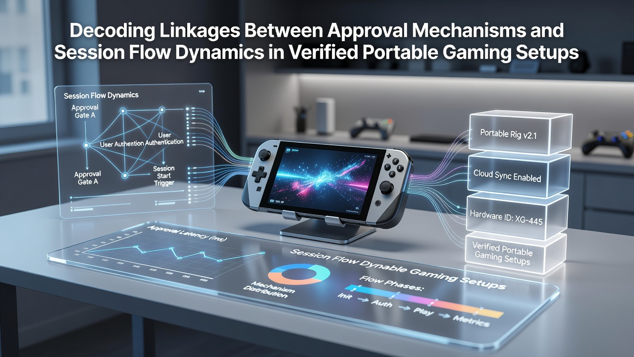 Verifizierte mobile Gaming-Setups mit Genehmigungsmechanismen und Sitzungsfluss
