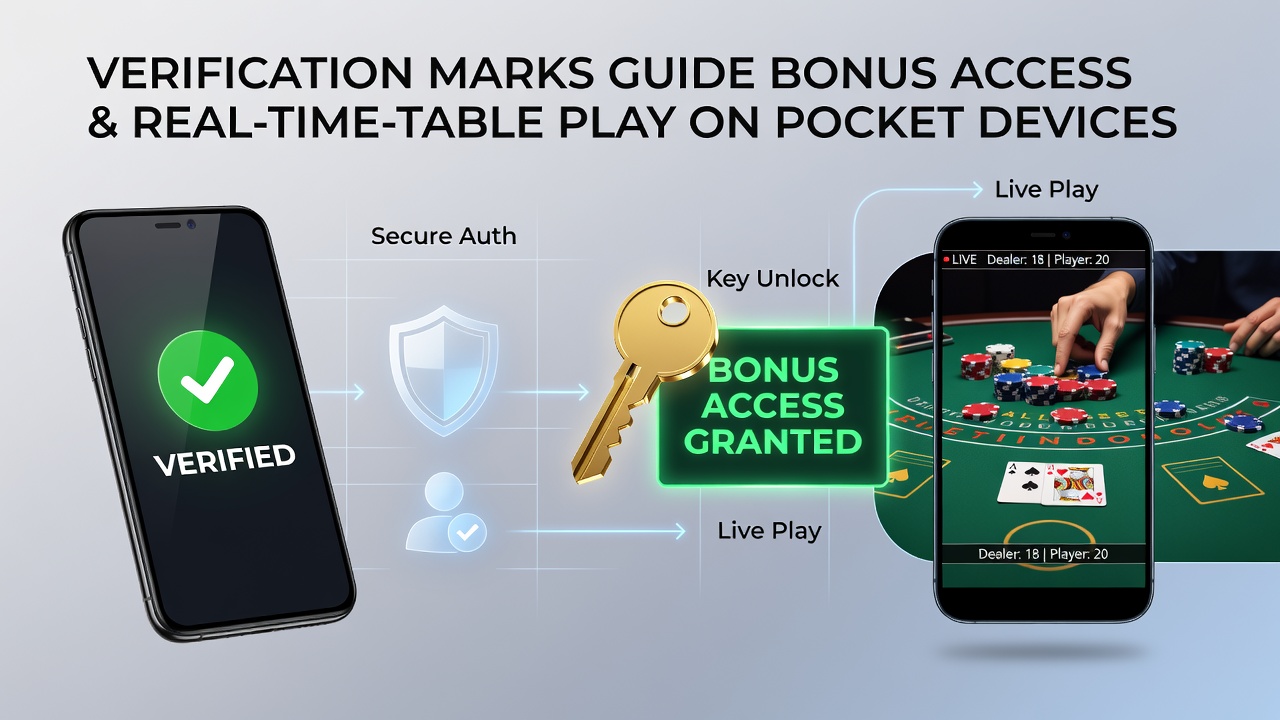 Live-Tischspiele auf Pocket-Geräten mit Verifizierungsmarken für stabile Echtzeit-Interaktionen und Bonusintegration
